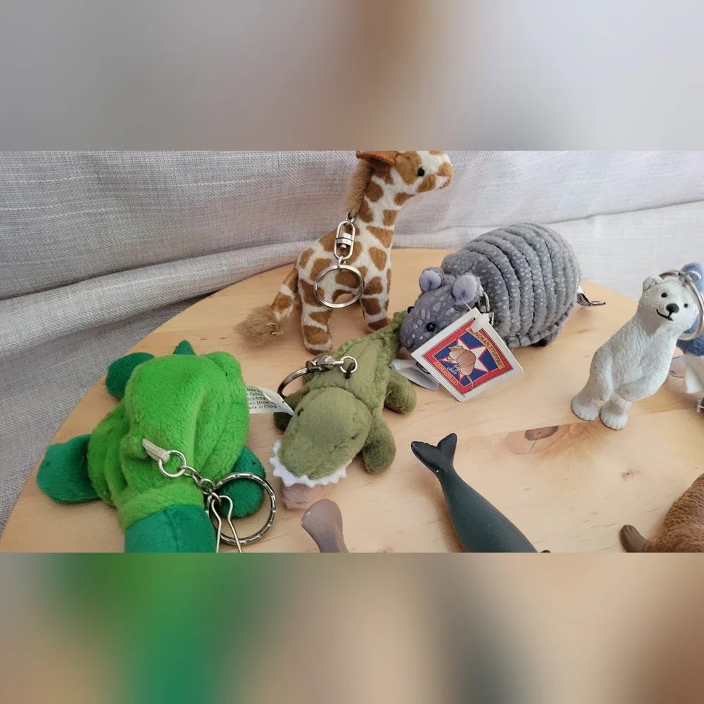 Vintage 1990's Lot of 12 Animal and Marine Life Key & Card Holders / Key Rings - Picture 10 of 16